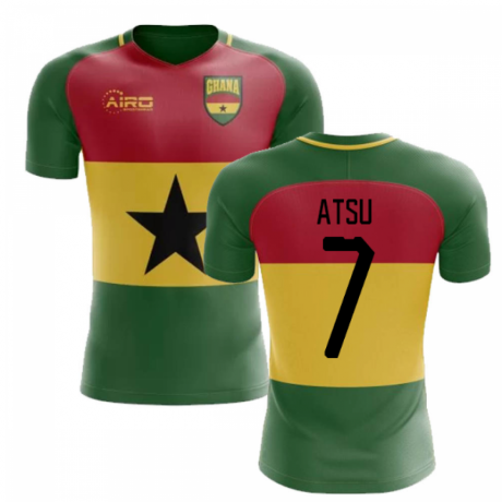 2023-2024 Ghana Flag Concept Football Shirt (Atsu 7) - Kids