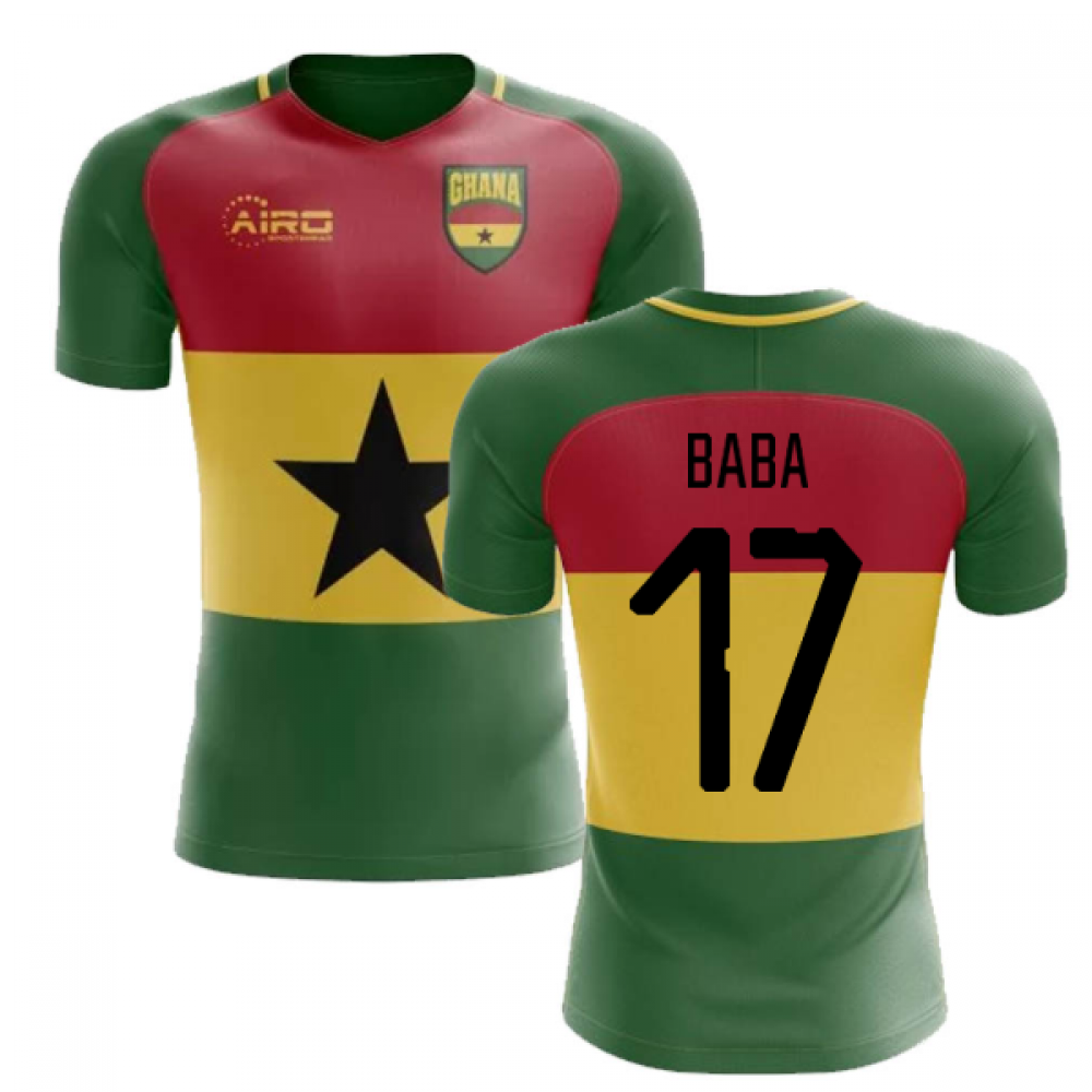 2023-2024 Ghana Flag Concept Football Shirt (Baba 17)