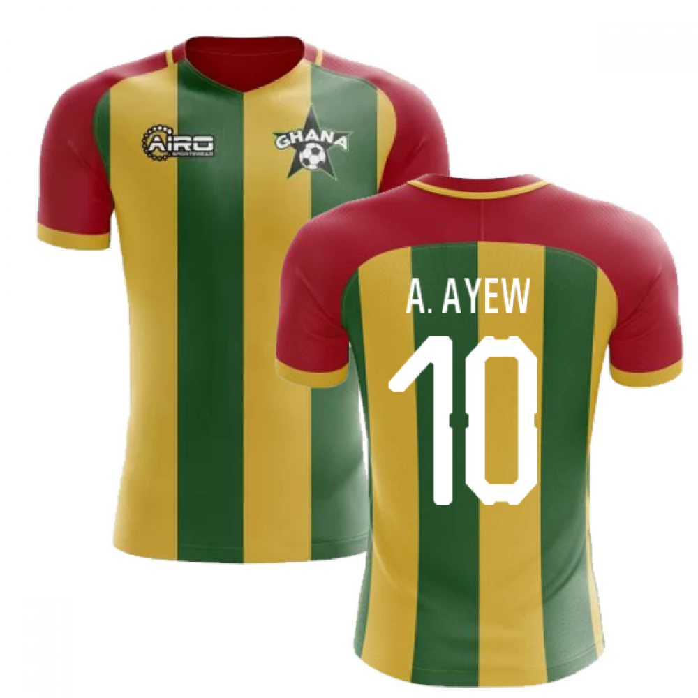 2023-2024 Ghana Home Concept Football Shirt (A. Ayew 10)