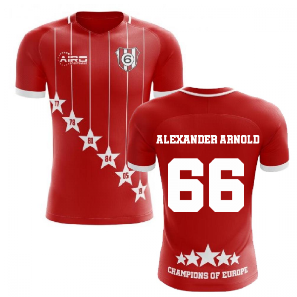 2025-2026 Liverpool 6 Time Champions Concept Football Shirt (Alexander Arnold 66)