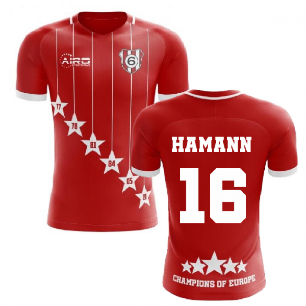 2024-2025 Liverpool 6 Time Champions Concept Football Shirt (Hamann 16)