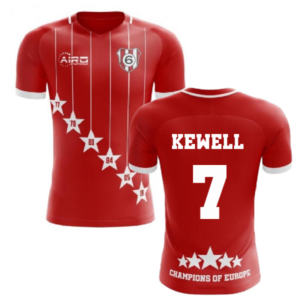 2025-2026 Liverpool 6 Time Champions Concept Football Shirt (Kewell 7)