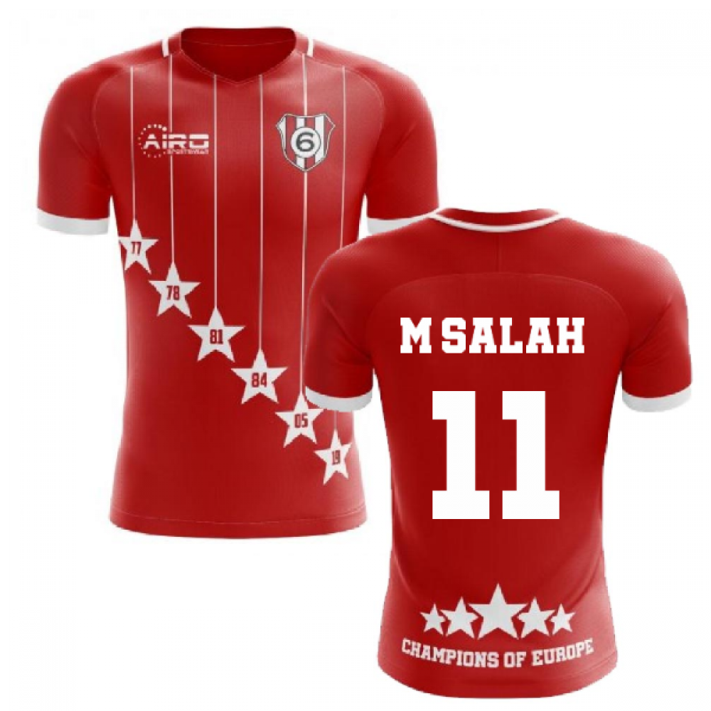 2025-2026 Liverpool 6 Time Champions Concept Football Shirt (M Salah 11)