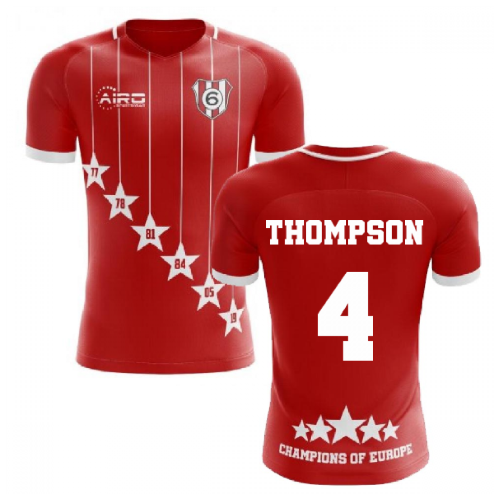 2025-2026 Liverpool 6 Time Champions Concept Football Shirt (Thompson 4)