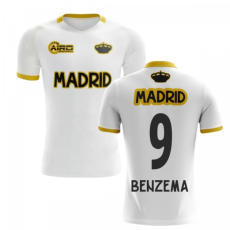 2020-2021 Madrid Concept Training Shirt (White) (BENZEMA 9) - Kids