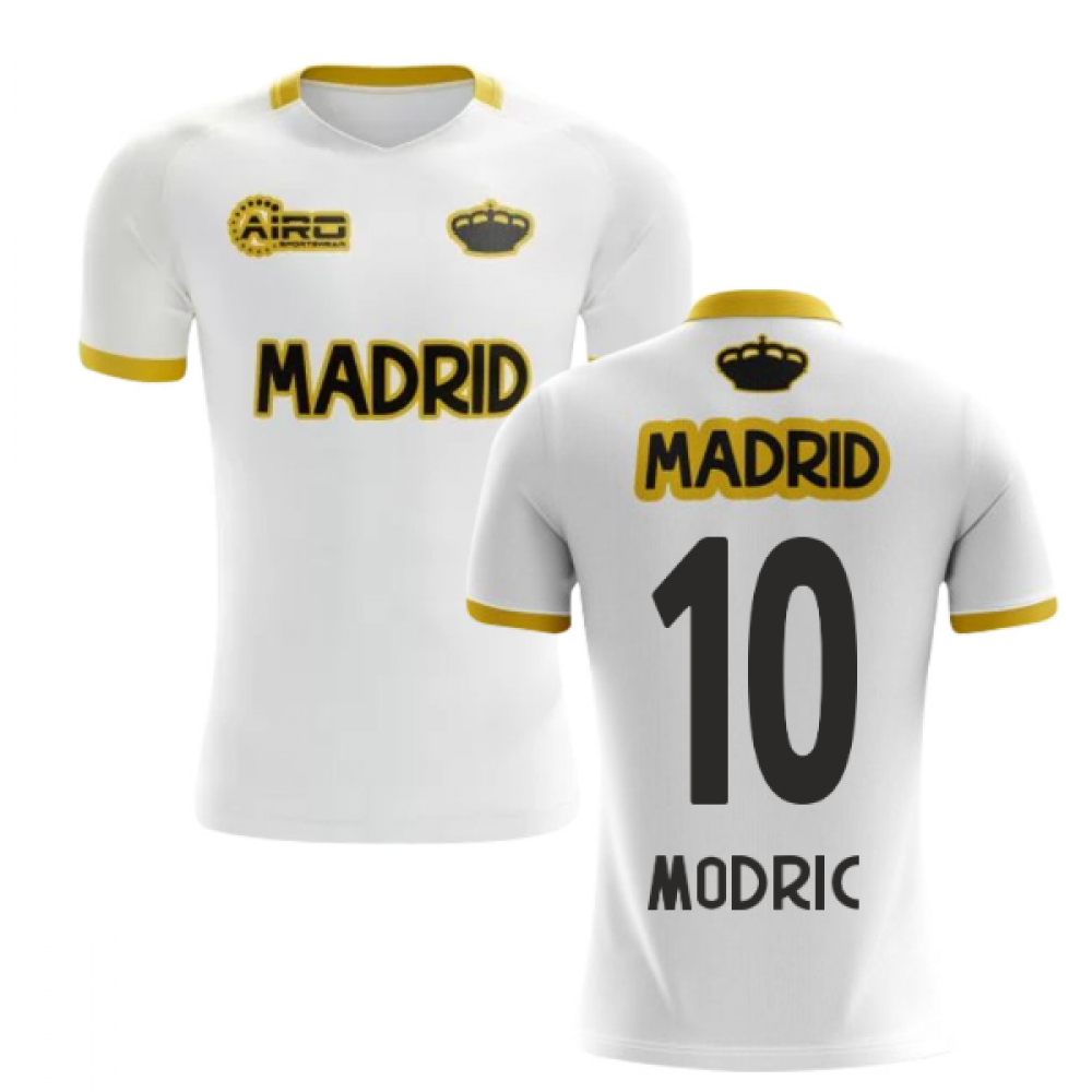 2023-2024 Madrid Concept Training Shirt (White) (MODRIC 10)