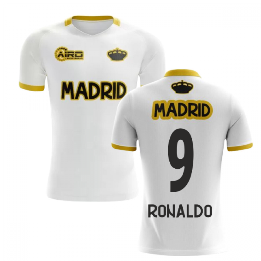 2020-2021 Madrid Concept Training Shirt (White) (RONALDO 9) - Kids