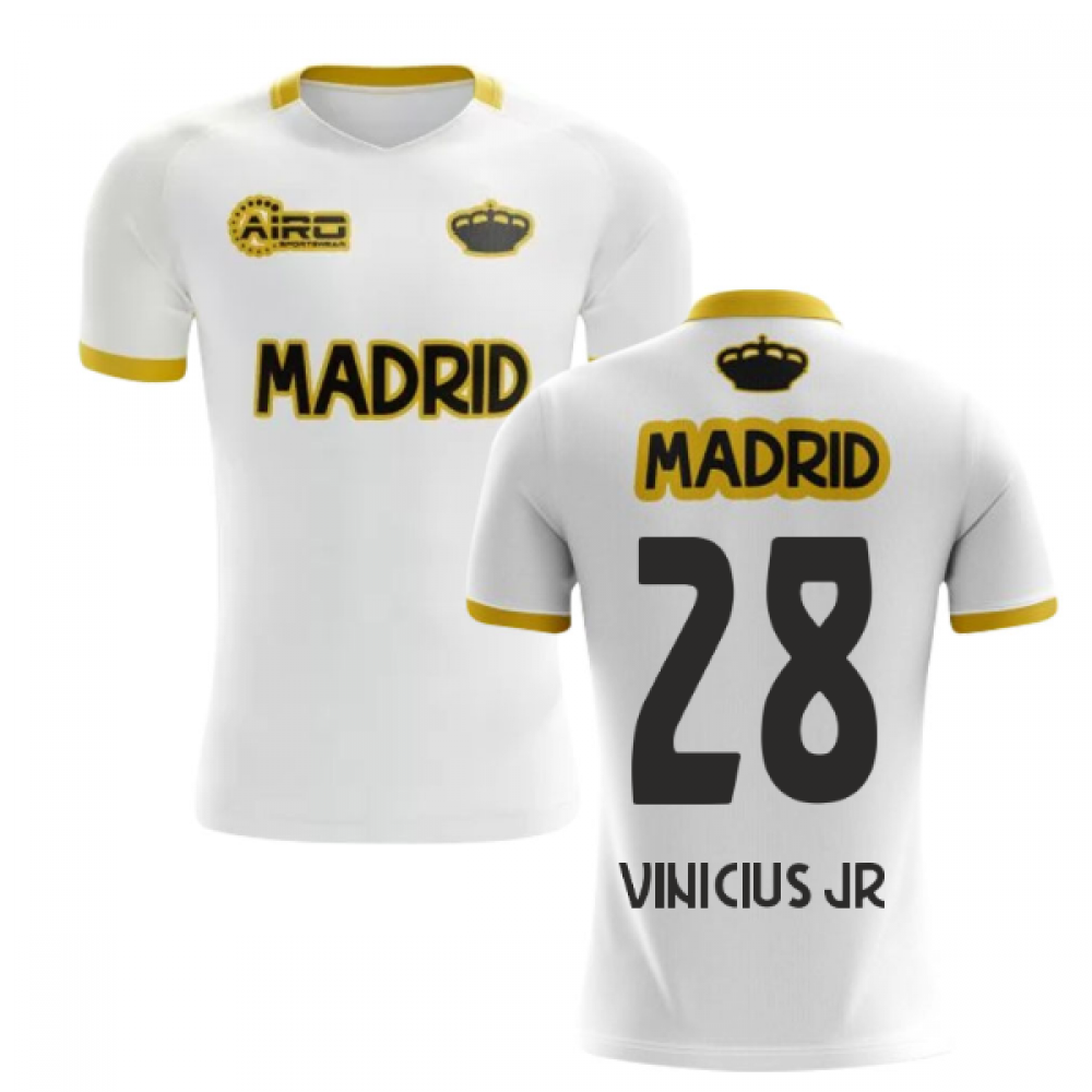 2023-2024 Madrid Concept Training Shirt (White) (VINICIUS JR 28)