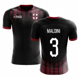2023-2024 Milan Pre-Match Concept Football Shirt (MALDINI 3)