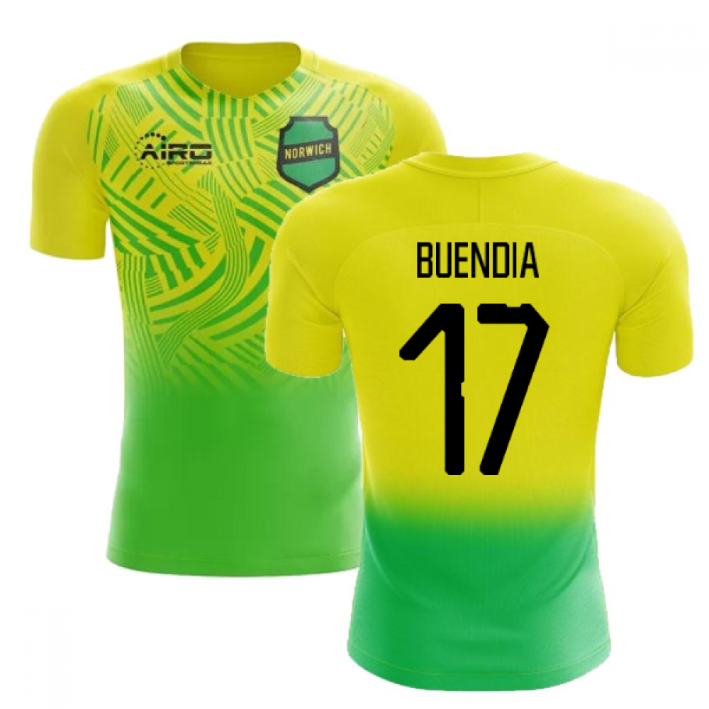 2020-2021 Norwich Home Concept Football Shirt (Buendia 17) - Kids