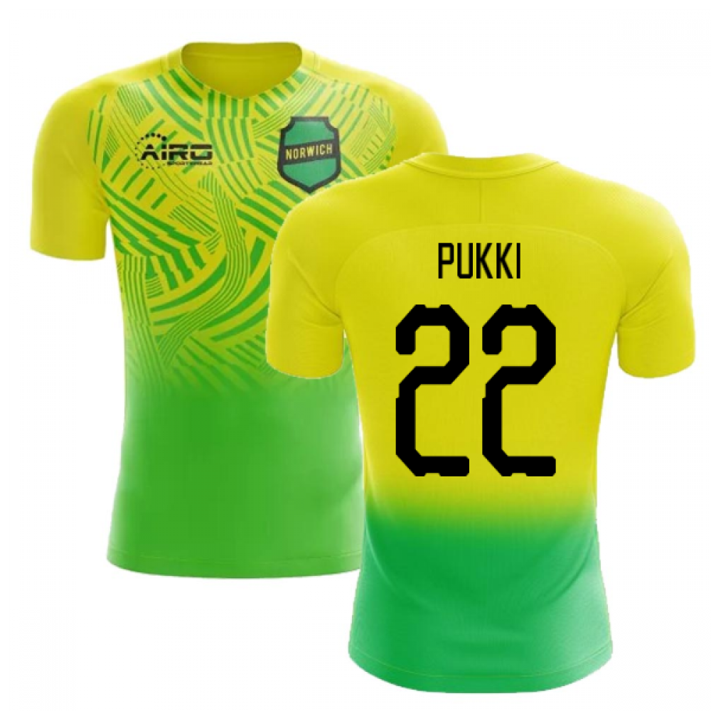 2022-2023 Norwich Home Concept Football Shirt (Pukki 22)