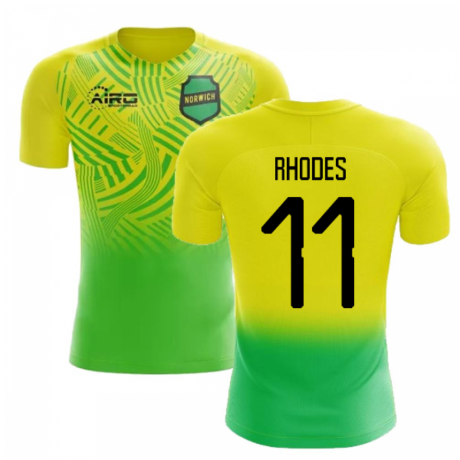 2020-2021 Norwich Home Concept Football Shirt (Rhodes 11) - Kids