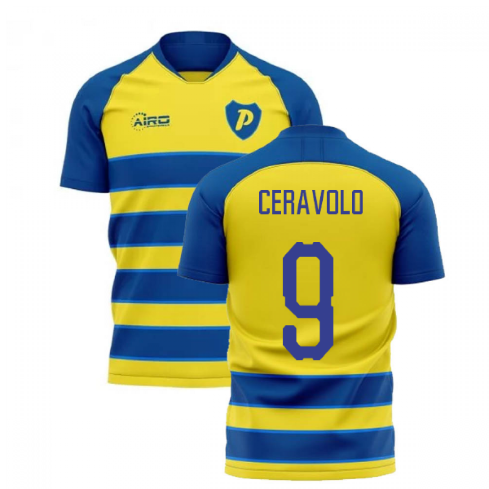 2025-2026 Parma Home Concept Football Shirt (CERAVOLO 9)