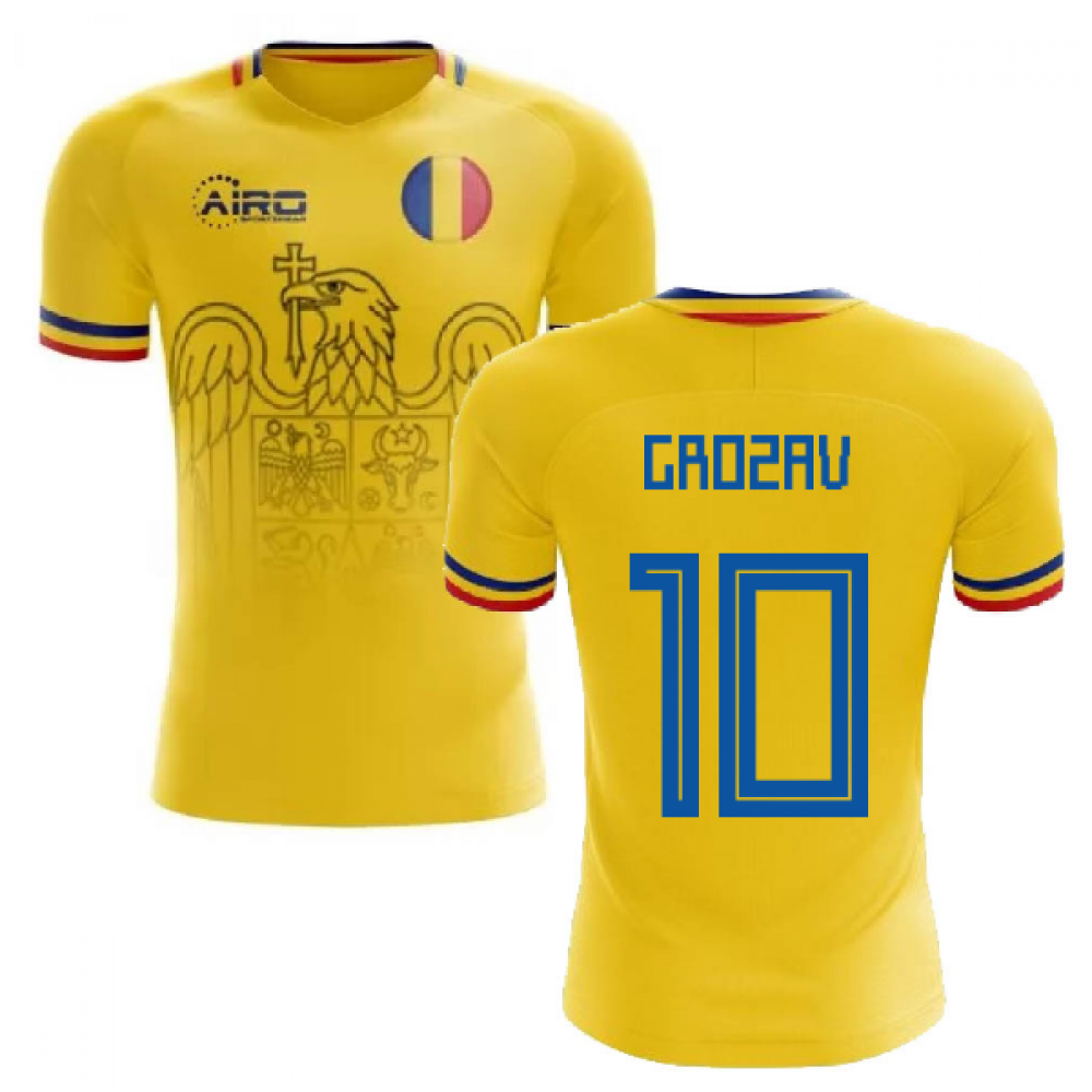 2023-2024 Romania Home Concept Football Shirt (Grozav 10)