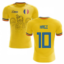 2023-2024 Romania Home Concept Football Shirt (Hagi 10)