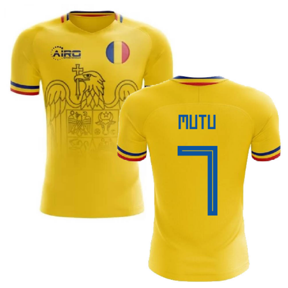 2023-2024 Romania Home Concept Football Shirt (Mutu 7)