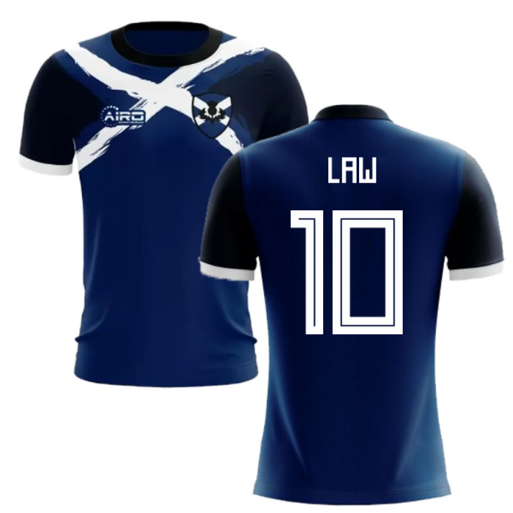 2023-2024 Scotland Flag Concept Football Shirt (Law 10)