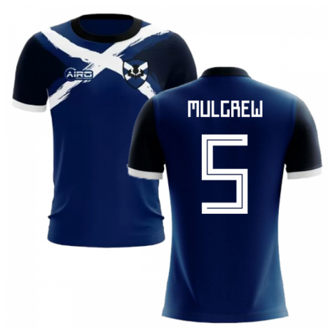 2020-2021 Scotland Flag Concept Football Shirt (Mulgrew 5) - Kids