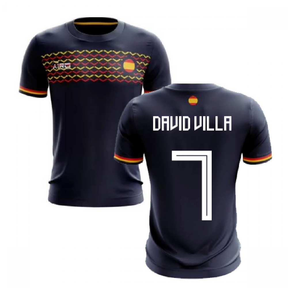2023-2024 Spain Away Concept Football Shirt (David Villa 7)