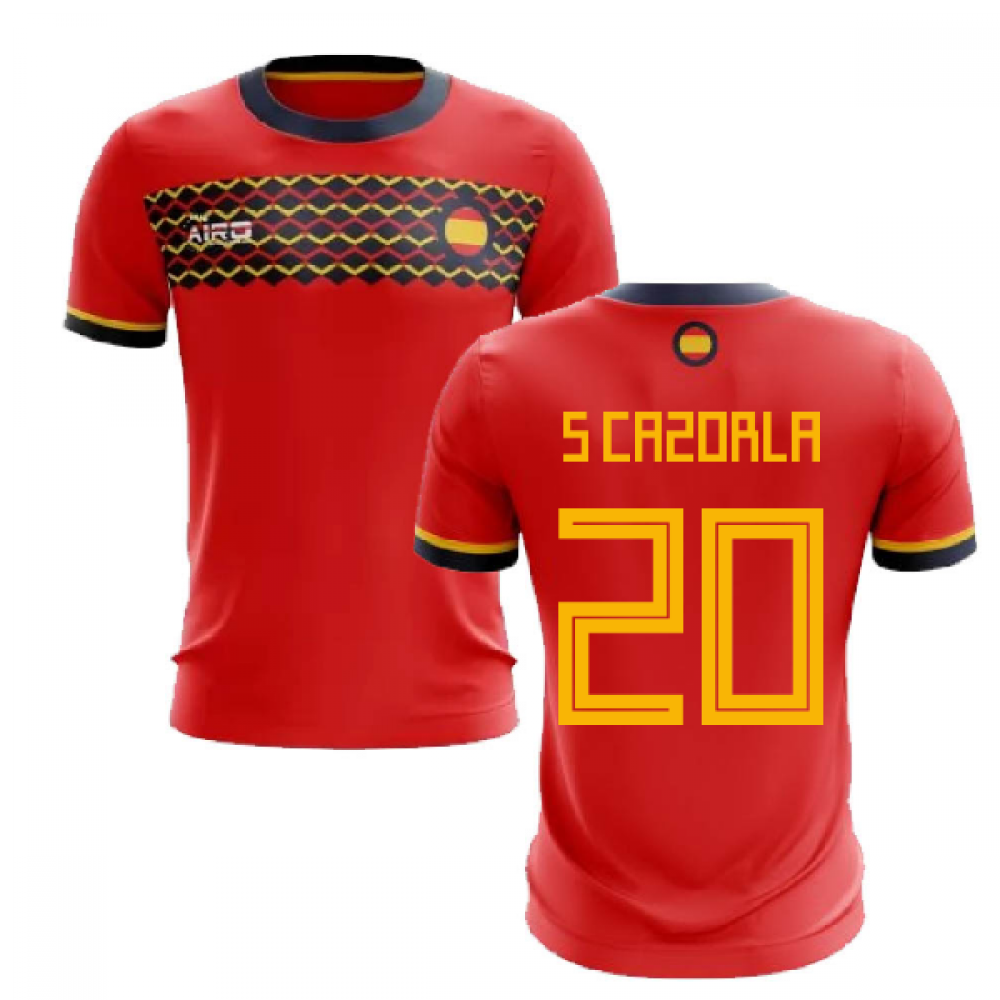 2025-2026 Spain Home Concept Football Shirt (S Cazorla 20)