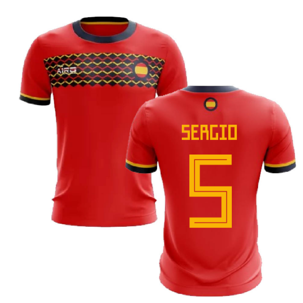 2025-2026 Spain Home Concept Football Shirt (Sergio 5)