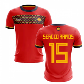 2022-2023 Spain Home Concept Football Shirt (Sergio Ramos 15)