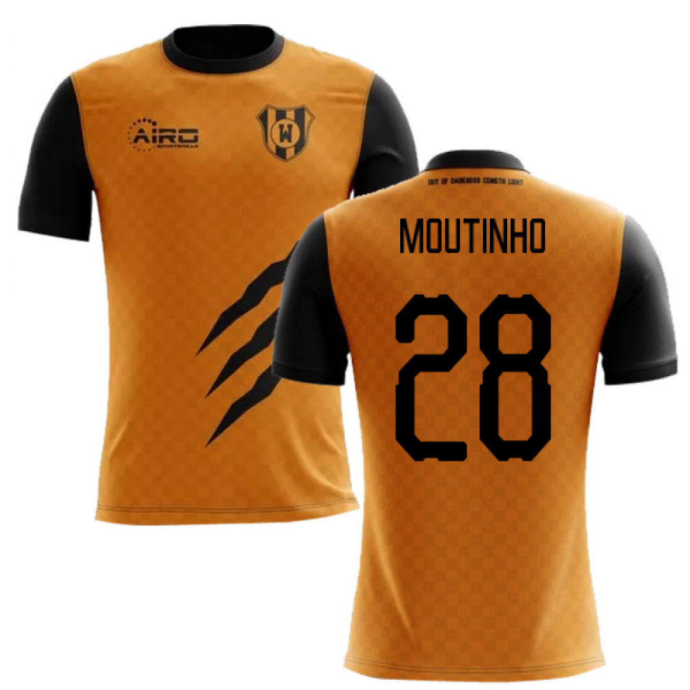 2022-2023 Wolverhampton Home Concept Football Shirt (Moutinho 28)