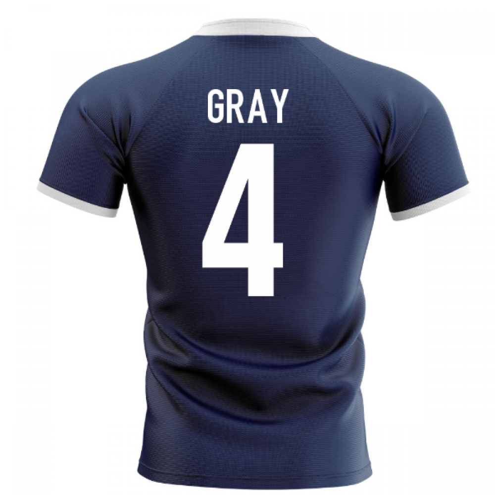 2023-2024 Scotland Flag Concept Rugby Shirt (Gray 4)