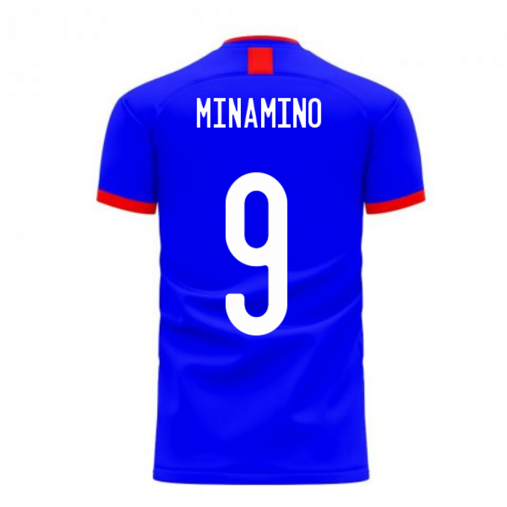 Japan 2023-2024 Home Concept Football Kit (Airo) (MINAMINO 9)