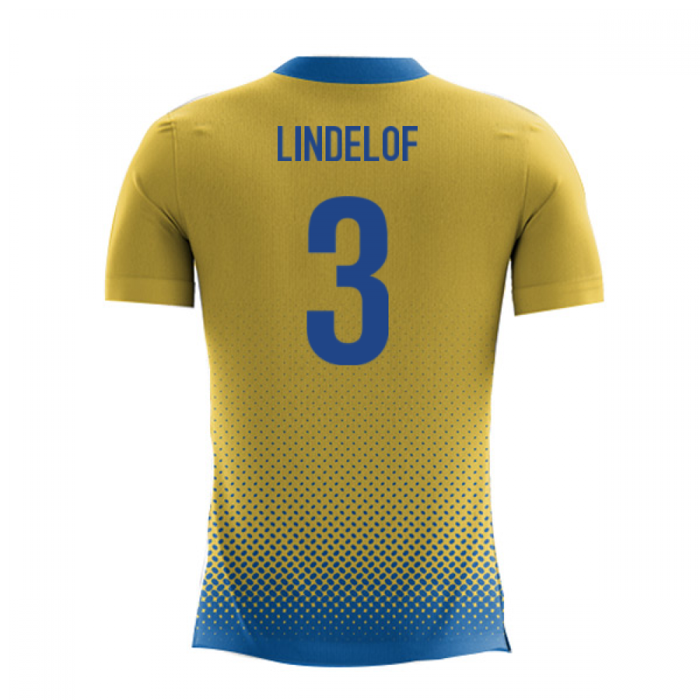 2023-2024 Sweden Airo Concept Home Shirt (Lindelof 3)