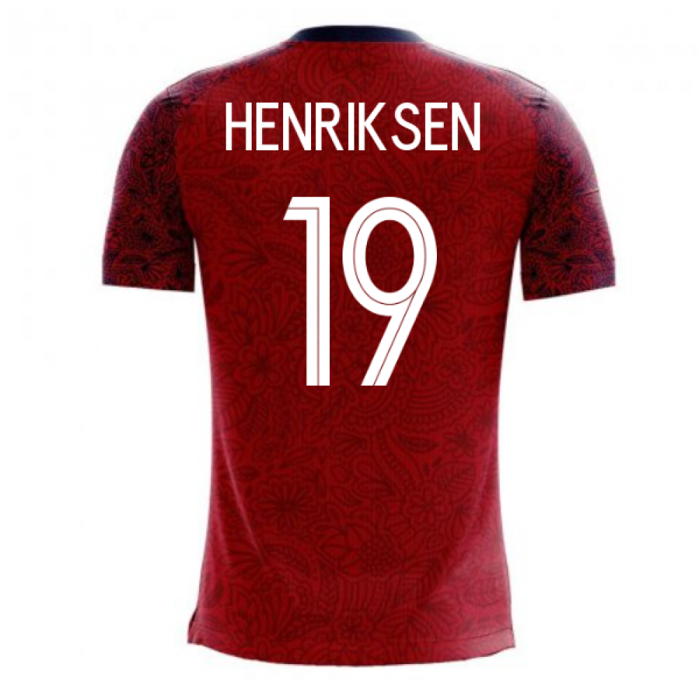 Norway 2023-2024 Home Concept Football Kit (Airo) (HENRIKSEN 19)