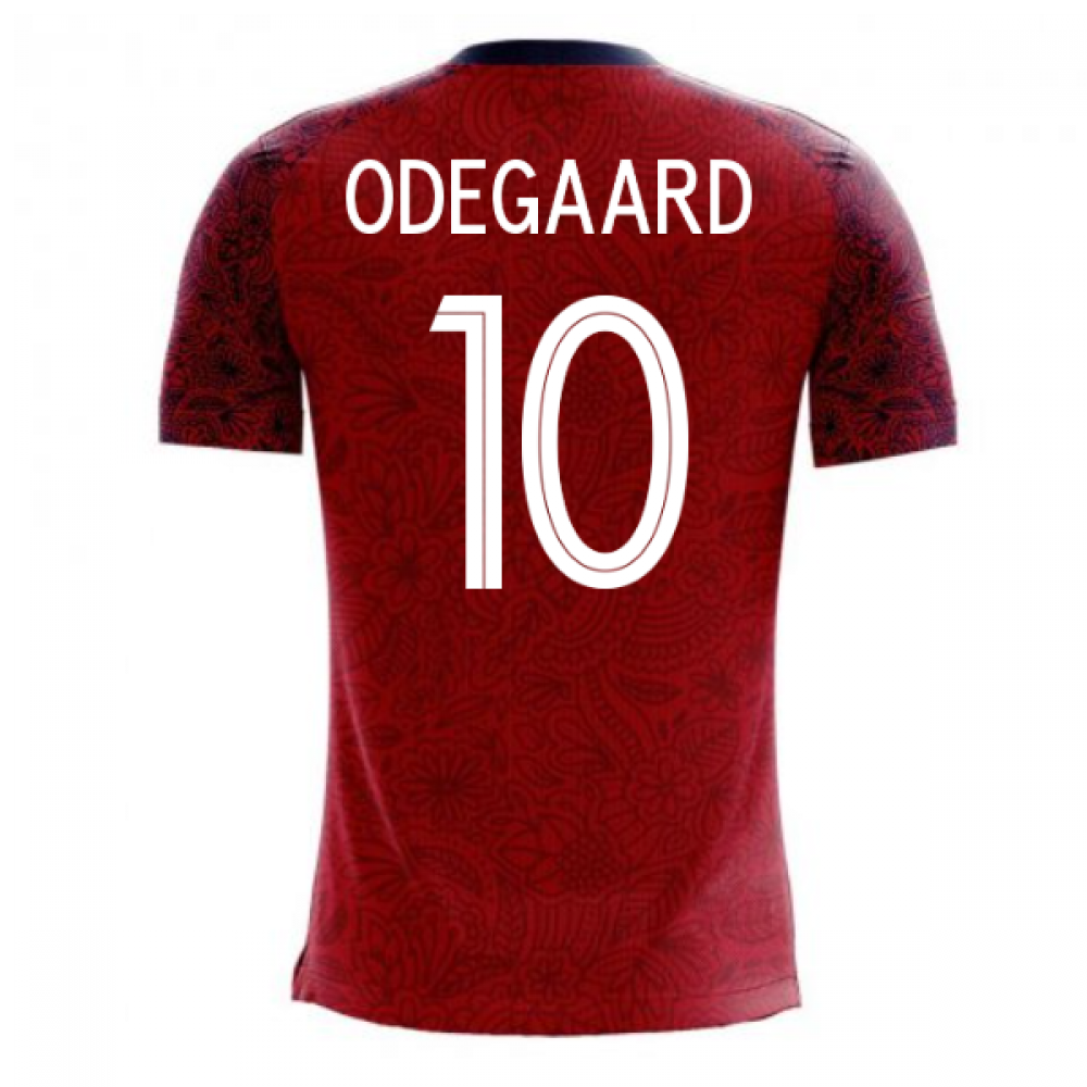 Norway 2025-2026 Home Concept Football Kit (Airo) (ODEGAARD 10)
