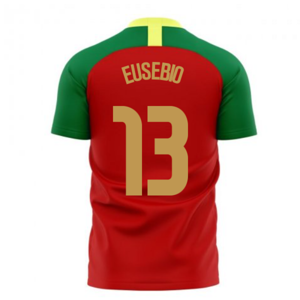 Portugal 2023-2024 Home Concept Football Kit (Airo) (EUSEBIO 13)