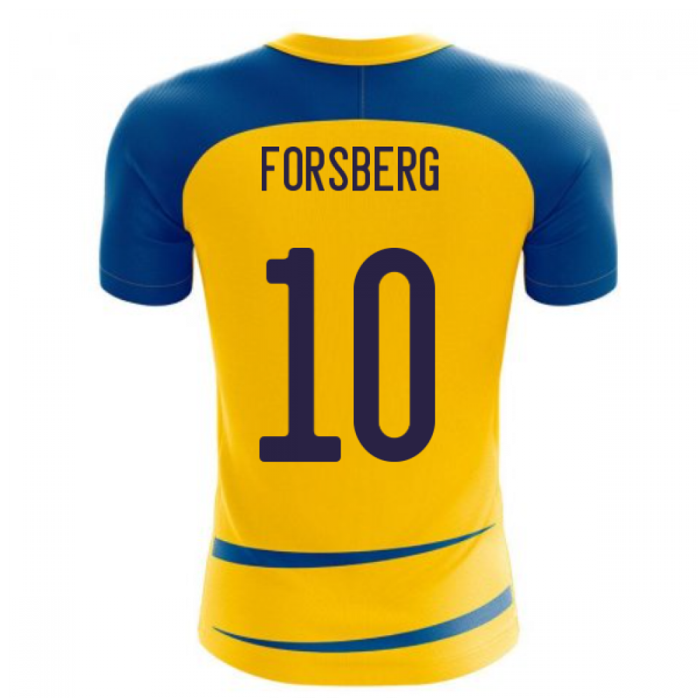 Sweden 2025-2026 Home Concept Football Kit (Airo) (FORSBERG 10)