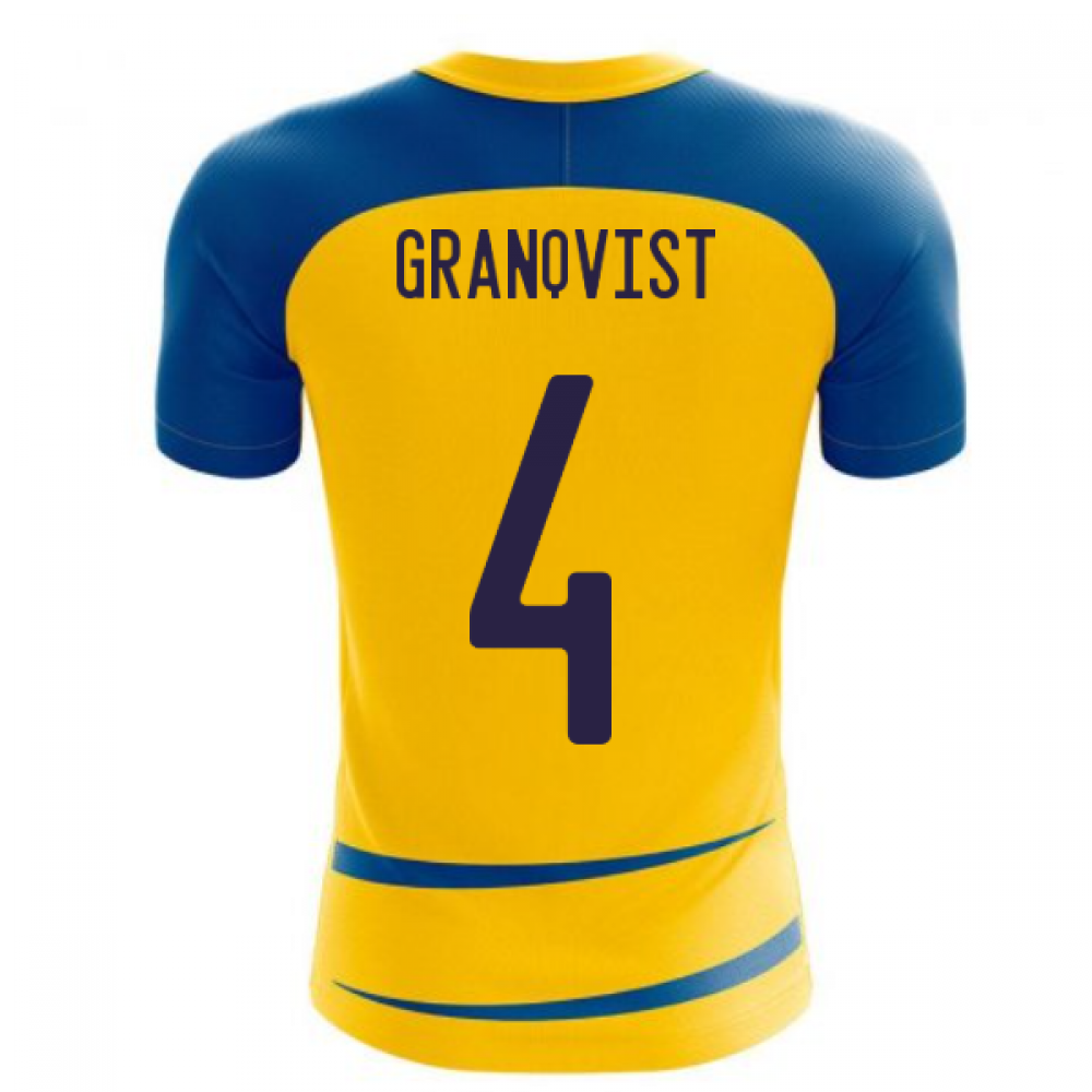 Sweden 2025-2026 Home Concept Football Kit (Airo) (GRANQVIST 4)