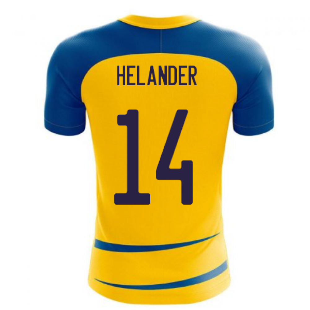 Sweden 2025-2026 Home Concept Football Kit (Airo) (HELANDER 14)