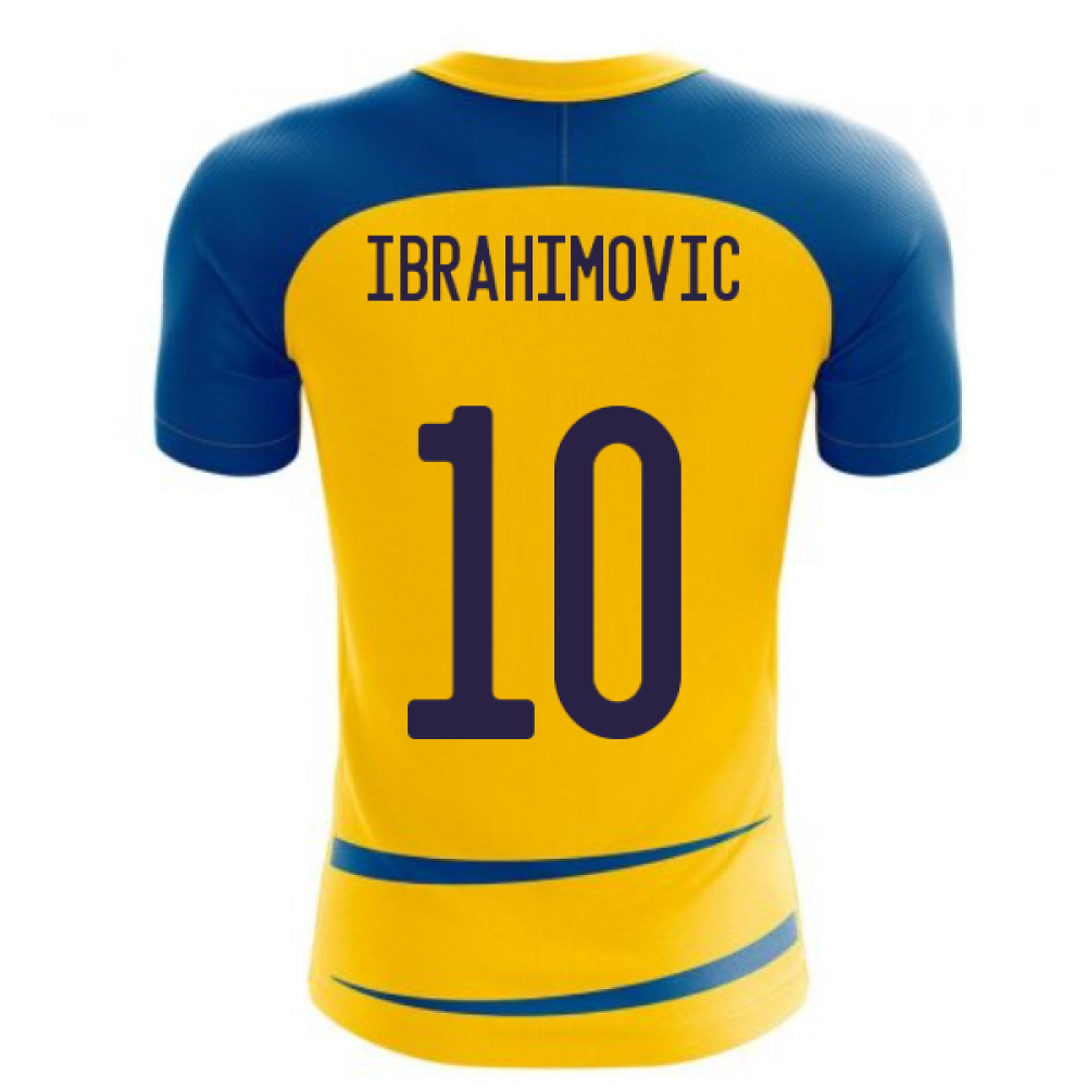 Sweden 2025-2026 Home Concept Football Kit (Airo) (IBRAHIMOVIC 10)