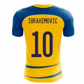 Sweden 2024-2025 Home Concept Football Kit (Airo) (IBRAHIMOVIC 10)