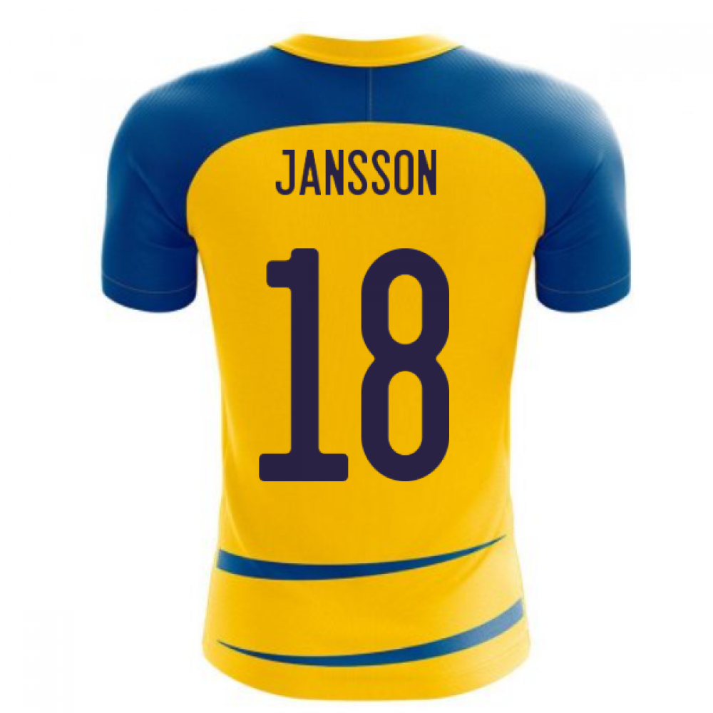 Sweden 2025-2026 Home Concept Football Kit (Airo) (JANSSON 18)