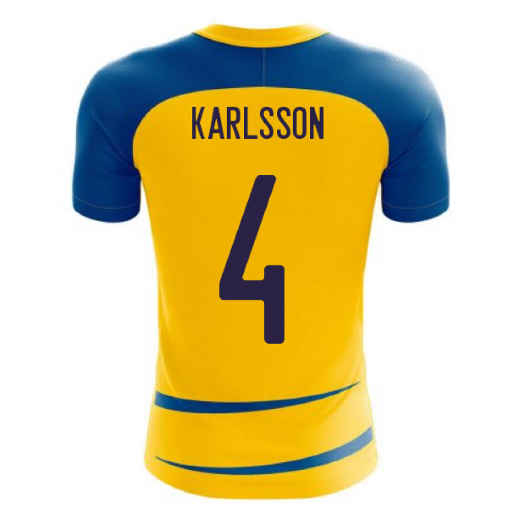 Sweden 2025-2026 Home Concept Football Kit (Airo) (KARLSSON 4)