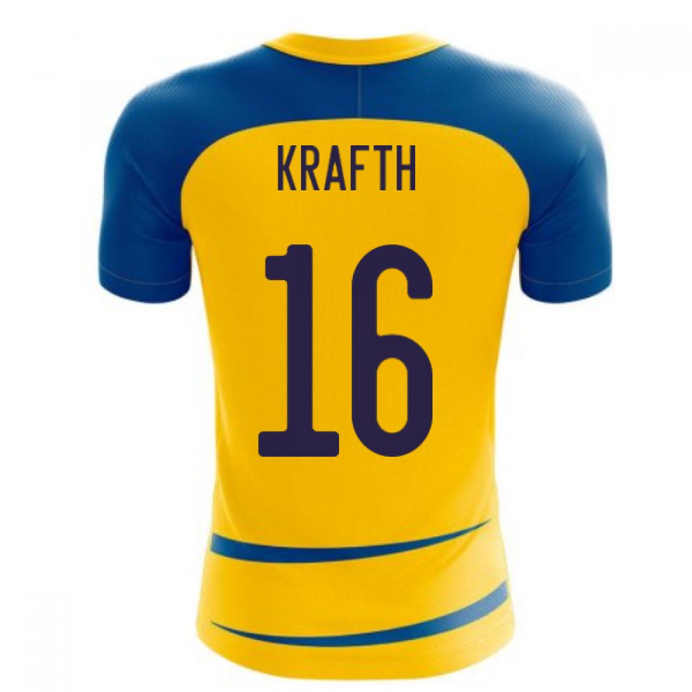 Sweden 2023-2024 Home Concept Football Kit (Airo) (KRAFTH 16)