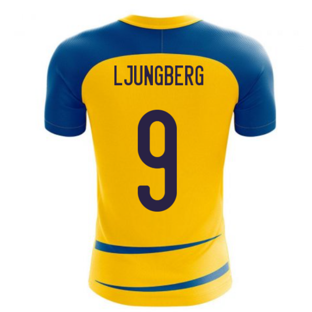 Sweden 2025-2026 Home Concept Football Kit (Airo) (LJUNGBERG 9)