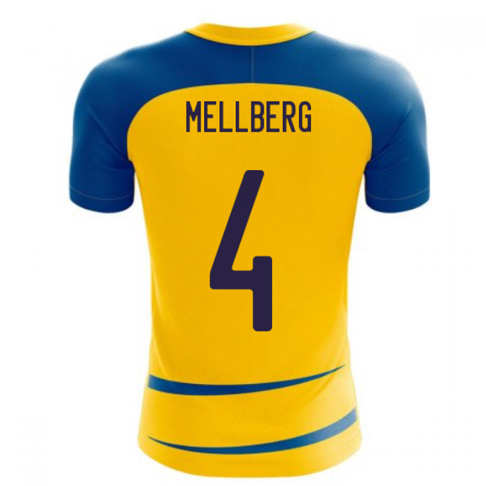 Sweden 2025-2026 Home Concept Football Kit (Airo) (MELLBERG 4)