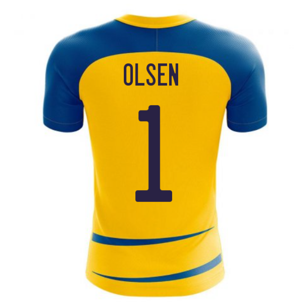 Sweden 2025-2026 Home Concept Football Kit (Airo) (OLSEN 1)