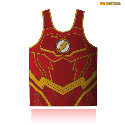Image of Red Lightning Rugby Shirt